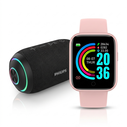 PARLANTE PHILIP ORIGINAL + SMART WATCH D